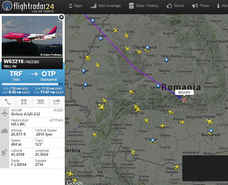 flightradar24-monitorizare-zboruri-avioane-romania-2015